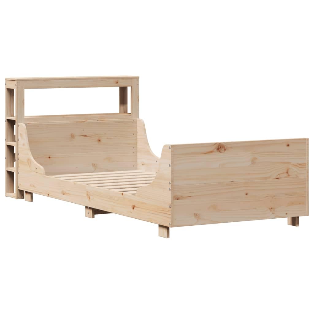 Massivholzbett ohne Matratze Bed Frame Bettgestell Massivholzbett Betten Holzbett 90x200 Kiefernholz - 3306468