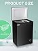 Chest Freezer Small Deep Freezer WANAI 3.5 Cu.Ft Mini Freezer Black Free-Standing Top Door Freezer Adjustable 7 Thermostat and Removable Basket Open Deep Freezer Apartment Kitchen, Black