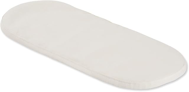Naturalmat Organic Waterproof Mattress Protector 28 x 74 cm to fit Mamas & Papas, Clair de Lune, John Lewis, Kinder Valley Moses Basket Mattress Protector 28x74 Crib Mattress Protector Cotton 28x74cm