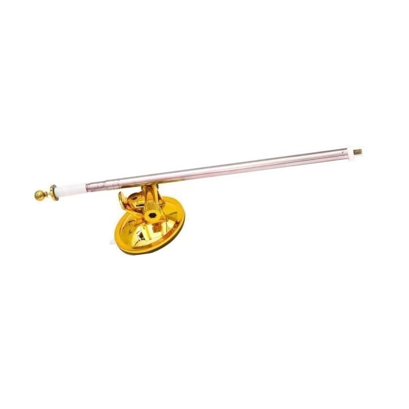 304 Stainless Steel Telescopic Flag Pole ABS Suction Base No Drill Installation Truck Boat Parade Car Flag Pole