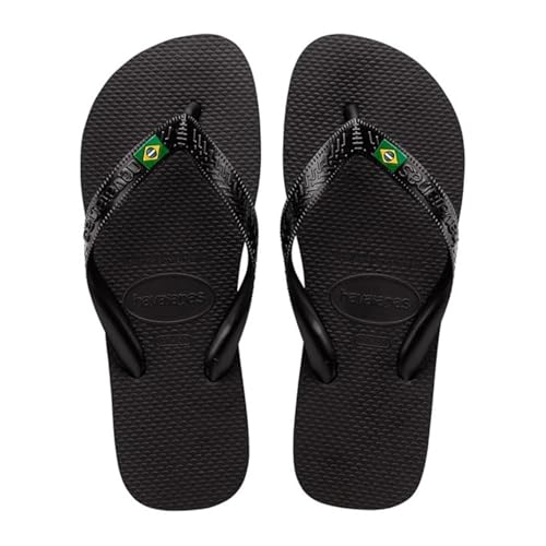 Havaianas - Top Brasil, Comfortable, Durable and Lightweight Flip-Flops, with Non-Slip Sole, Brazilian Flag on the Straps, Adults Unisex,8 UK
