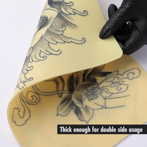 STIGMA 3mm Practice Skin, 5 Pcs A4 20×30cm Fake Skin for Beginner Tattoo Supplies ZYH2309005-5, Yellow - Image 4