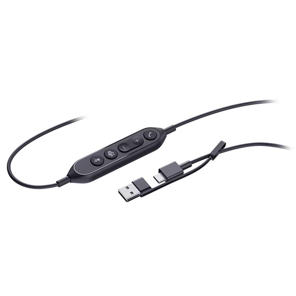 Yealink UH46 Dual USB Wired Headset con adattatore USB-C/A, variante Teams