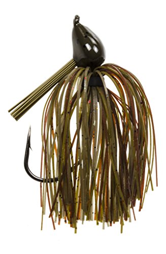 Strike King (DBSTJ12-46) Denny Brauer Structure Jig Fishing Lure 46 - Green Pumpkin 1/2 oz Special Owner 2X Strong Cutting Point Hook