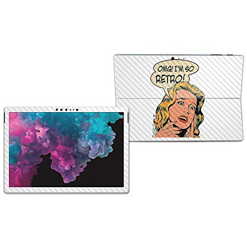 Image of MIGHTY SKINS MightySkins Carbon Fiber Skin for Microsoft Surface Pro 6 - Im So Retro | Protective, Durable Textured Carbon Fiber Finish | Easy to Apply, Remove, and Change Styles | Made in The USA