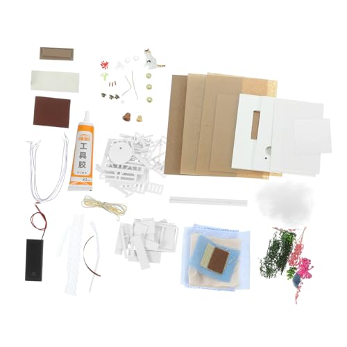 LIOOBO 1 Set DIY Miniature House Model Kit Puzzle Plaything for Engaging Assembly for Cognitive Development and Imaginative Play Creative Educational Present