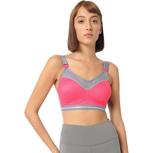Women's Polyester Non-Padded Non-Wired Form Fit High Impact Cleo Regular Sports Bra