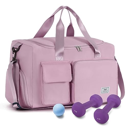 FIORETTO 35L Damen Sporttasche Faltbare Reisetasche mit Schuhfach und...