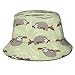 Produktbild GodYo Eimer Hut Packbar Wende Faultier Druck Sonnenhut Fischer Hut Mütze Outdoor Camping