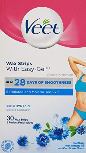 Preisvergleich Produktbild Veet Sensitive Bikini 30 Kaltwachs-Streifen