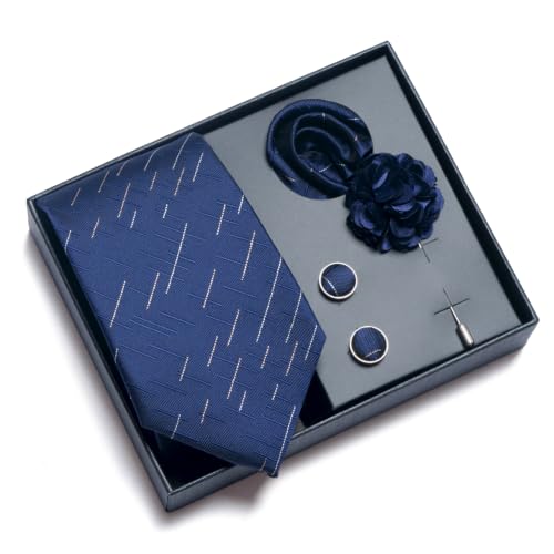 Image of joy alice 70 Colors Ties Set Men Mixed Color Necktie Handkerchief Cufflinks Brooch 3.15 Formal