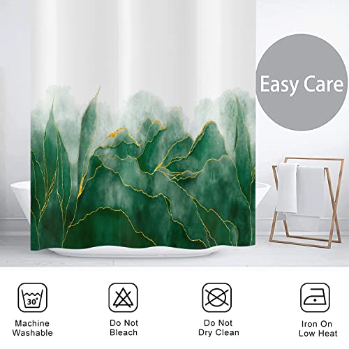 Hnmdmyi Tenda da doccia verde 180x200, Marmo Tende...