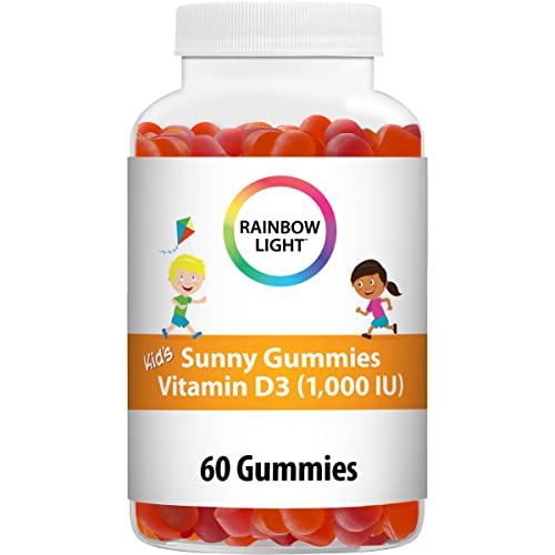 Rainbow Light Kids Sunny Gummies Vitamin D3 1000 Iu, Assorted Fruit, 60Ct #TOP6