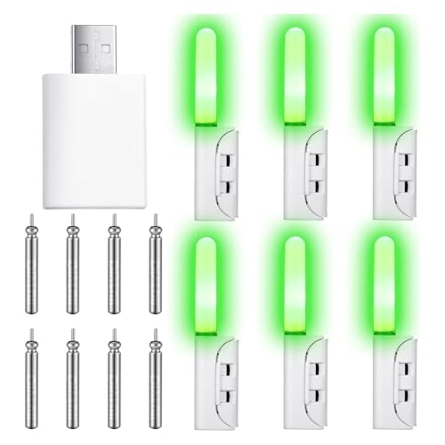 Flotteur de peche electronique lumineux LED rechargeable alerte poisson baton nuit et chargeur