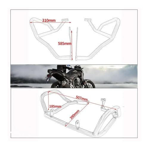 Protection moteur CB500X acier renforcé haute finition - 7