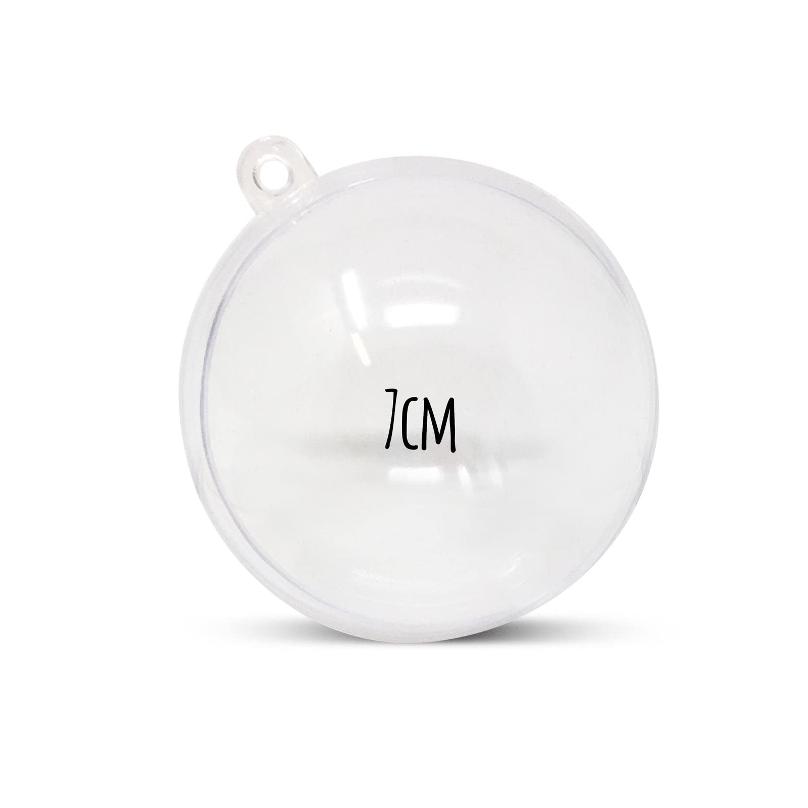 Ws Accessories Transparent Clear Fillable Baubles [7Cm Diameter, Pack Of 5]