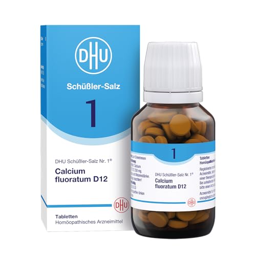 DHU Schüßler-Salz Nr. 1 Calcium fluoratum D12 Das Mineralsalz des Bindegewebes der Gelenke und Haut das Original umweltfreundlich im Arzneiglas 200 St. Tabletten