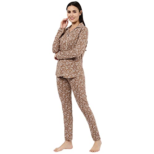 Image of Sweet Dreams Women's Cotton Printed Night Suit Set