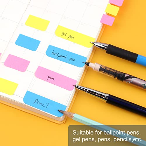 AVECMOI 420 Stück Selbstklebende Index-Tabs, 3 Größen Candy Colors Post-it, File Tabs Flags Farbige Leseregisterkarten Seitenmarker für Ordner, Buch, Papier, Notiz, Ordner