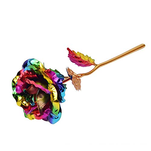 Galaxy Rose Flower Valentine's Day Lovers' Gift Romantic Flowers with Love Base