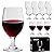 Ufrount 13 OZ Red&White Wine Glasses,Clear Water Goblets Set of 12,Multi-purpose Water Goblet Glasses Dessert Port Short Stemmed Drinking Glass for Party,Wedding,Home Bar