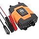 Ampeak 400W Spannungswandler 12V auf 230V mit 1 EU-Buchse und 4.8A Dual USB Anschluss und Zigarettenanzünderstecker, Geschäftsreise- und Urlaubsauto- Wechselrichter zum Laden von Laptops, iPads