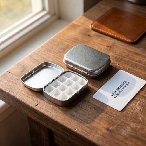 Caixa vazia de esmalte e estojo de armazenamento de esmalte, 2 peças, design compacto com função de paleta de 12 grades, organizador portátil para manicure em casa e salão de beleza