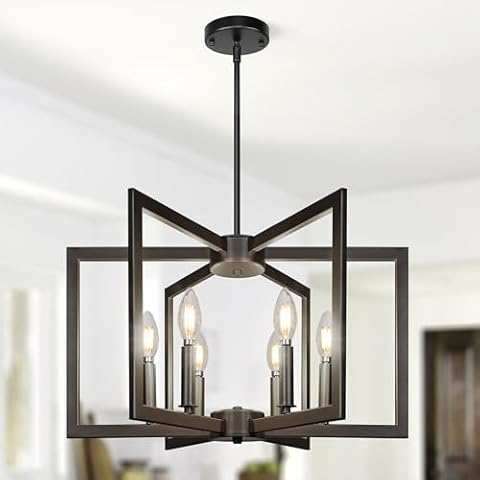 Sigaitwei 6-Light Black Chandelier Cover