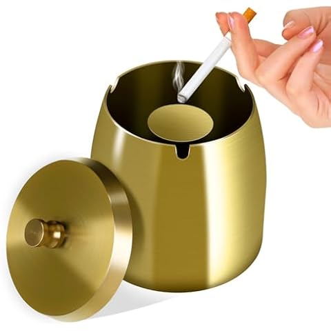 Litimkat Windproof Stainless Steel Ashtray Cover