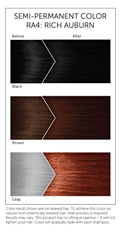 Color Semi Permanente para Cabello RA4 Rich Auburn 3 Pack miniatura 2