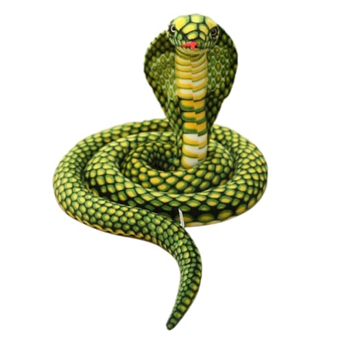 Cobra peluche réaliste 1m70 au tissu lisse doux et flexible