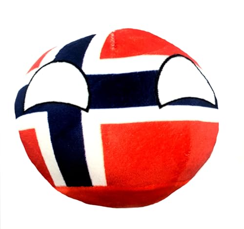 Norway 10cm Countryballs Country Ball Cute Norwegian Scandinavia Europe EU Flag Cuddly Meme Ball Toy Gift