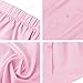 tagunop Women's Shirt Extender Removable Layering Skirts Half Length Undershirt Skirt with Buttons Pink 2XL