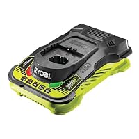 RYOBI 18 V ONE+ Akku-Schnellladegerät RC18150 (Ladestrom 5,0 A, kompatibel mit Allen RYOBI 18 V ONE+ Akkus, geliefert im Karton) – Ansicht 1