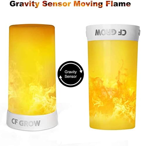 Miniatura 7 de Luz LED de chimenea con efecto de llama con control remoto y temporizador, luz de vela sin llama recargable por USB para decoración de habitación,