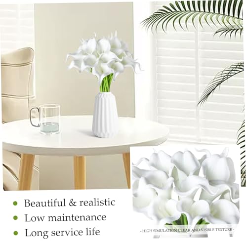 Lirios de cala artificiales en pack de 18 unidades y 35 cm para decoración 5