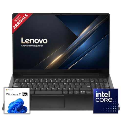 Image of Lenovo New Business and Student Laptop(2026 Premium Edition), Intel Powerful Processor, 15.6 inch FHD Anti-Glare Display, Fast Charging Speed, 14.5-Hour Battery Life, Windows 11 Pro with MS 365 for Web
