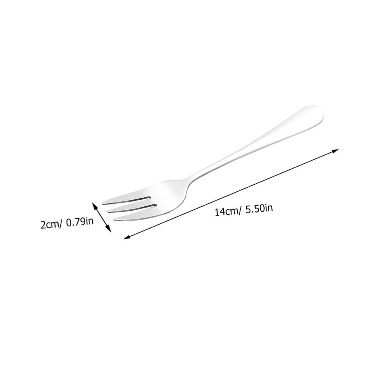 GRIRIW 24pcs Stainless Steel Fork Wear Resistant Convenient Dessert Forks for Cakes Fruits and More Elegant Design for Home Kitchen Restaurant Use
