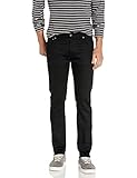 Slim Fit Jeans in ununterbrochener schwarzer Waschung mit Five-Pocket-Styling.