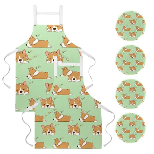 Tablier de serveuse multicolore pour la cuisine et la pâtisserie à la maison