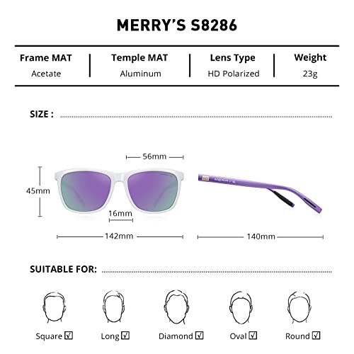 MERRY'S Unisex Polarized Aluminum Sunglasses Vintage Sun Glasses For Men/Women S8286 - Image 2