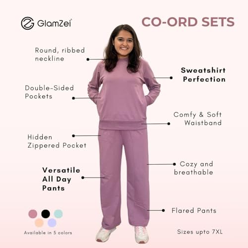 Image of Women's Co-Ord Set Relaxed Fit for Women | Two Piece Suit Top & Pant| Full Sleeve Cord Dress for Women | Casual Wear Co-ord Set for Women