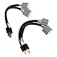 2 Stücke 9003 H4 Scheinwerfer Kabelbaum Adapter Stecker auf Buchse Splitter für LKW Pickup LED