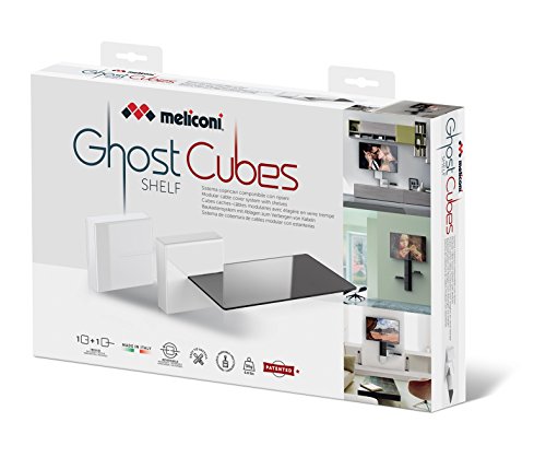 Meliconi GHOST CUBES SHELF BLANC support design et haut de gamme - 5