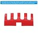 PATIKIL Badminton Stringing Racquet Load Spreader, 3 Pack Embedded Racket High Pounds Load Adapter Protector Stringing Machine Tool, Red