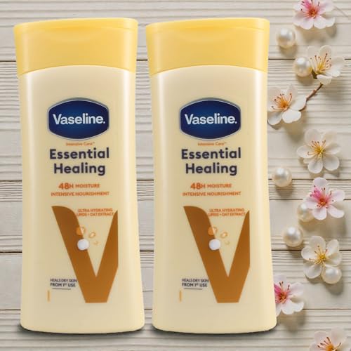 Vaseline Intensive Care Essential Healing Body Lotion 200ml – Pack of 2 (Yellow)