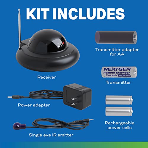 Nextgen Ir Extender - Infrared Remote Control Distance Extender Kit - Ir Repeater Kit With Ir Emitter - Ir Receiver Extender Controls All Your Home’s Remote Signal Devices - Hide Cable Box And Wires #TOP4