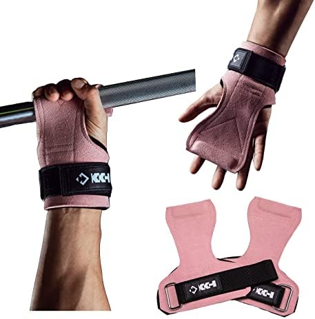 kcross Weight Lifting Wrist Wraps Weight Lifting Straps for Weightlifting, Weight Lifting Gloves for Women and Men, Leather Lifting Wrist Straps for Deadlift, Powerlifting…