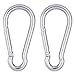 AOWISH Spring Snap Hook Carabiner Heavy Duty| 304 Stainless Steel Clips Keychain Buckles| 2-1/2'' 3-1/8'' 4'' 5-1/2'' Length| Home Gym Garage Camping Swing Hammock Hiking etc (M12, 1/2'' Dia, 2-Pack)
