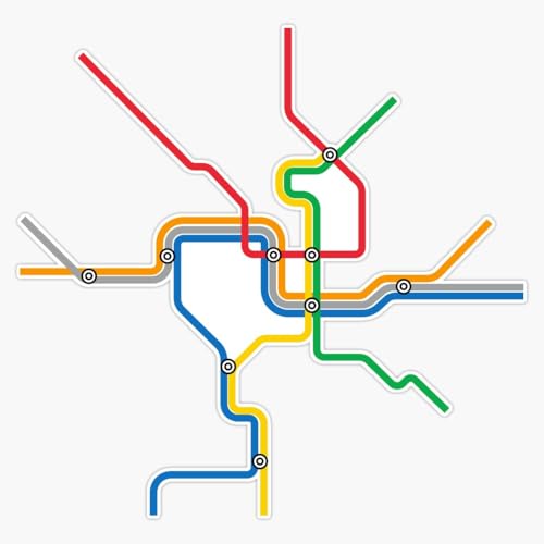 Washington DC Metro Map Subway Transit System Transportation Urban City